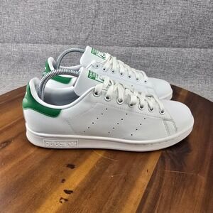 Adidas Stan Smith Men's White Green Leather Sneakers Shoes Size 8